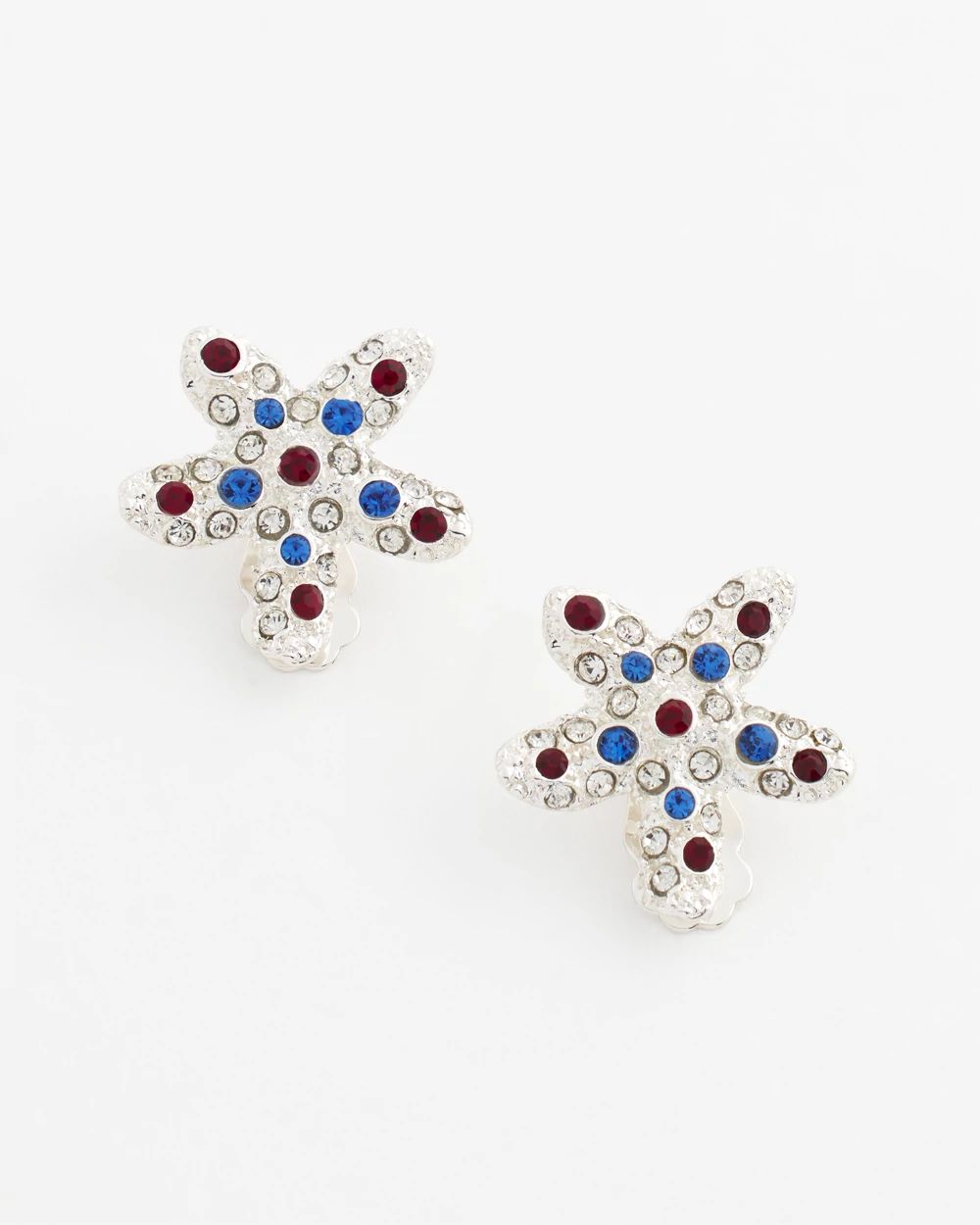 Sparkle4c_Jewelryページ Pearl Silver-Tone Starfish Clip-On Earrings | Chico's